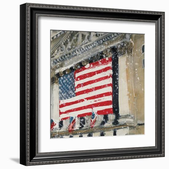 New York Stock Exchange - Detail-Susan Brown-Framed Giclee Print