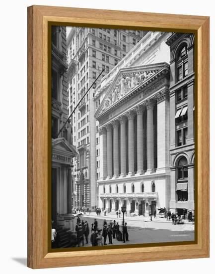 New York Stock Exchange, N.Y., C.1904-null-Framed Premier Image Canvas