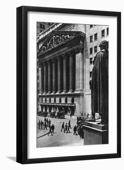 New York Stock Exchange, New York City, USA, C1930S-Ewing Galloway-Framed Giclee Print