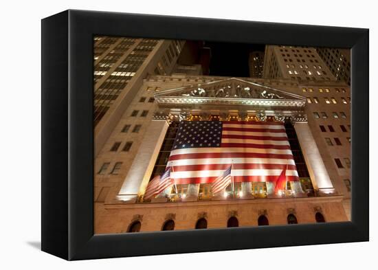 New York Stock Exchange, New York City-Sabine Jacobs-Framed Premier Image Canvas