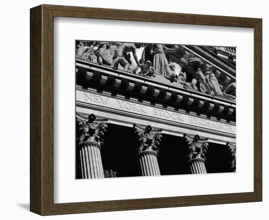 New York Stock Exchange, Wall Street Area, New York, New York State, USA-Robert Harding-Framed Photographic Print