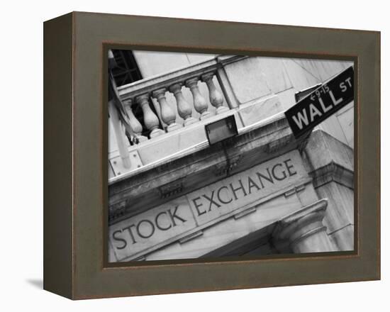 New York Stock Exchange, Wall Street, Manhattan, New York City, New York, USA-Amanda Hall-Framed Premier Image Canvas