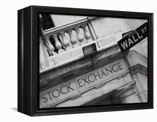 New York Stock Exchange, Wall Street, Manhattan, New York City, New York, USA-Amanda Hall-Framed Premier Image Canvas