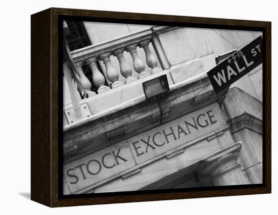 New York Stock Exchange, Wall Street, Manhattan, New York City, New York, USA-Amanda Hall-Framed Premier Image Canvas