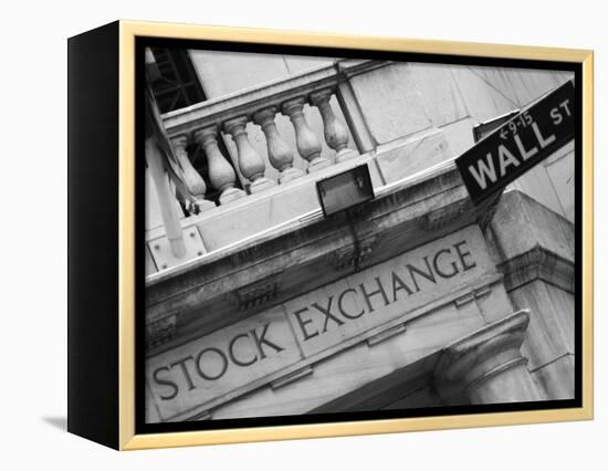 New York Stock Exchange, Wall Street, Manhattan, New York City, New York, USA-Amanda Hall-Framed Premier Image Canvas