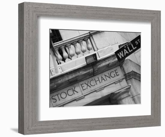 New York Stock Exchange, Wall Street, Manhattan, New York City, New York, USA-Amanda Hall-Framed Photographic Print