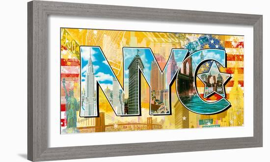 New York Story-Tom Frazier-Framed Art Print
