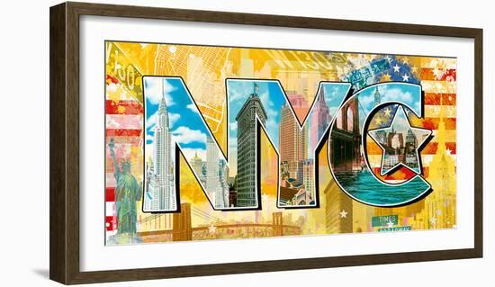 New York Story-Tom Frazier-Framed Art Print