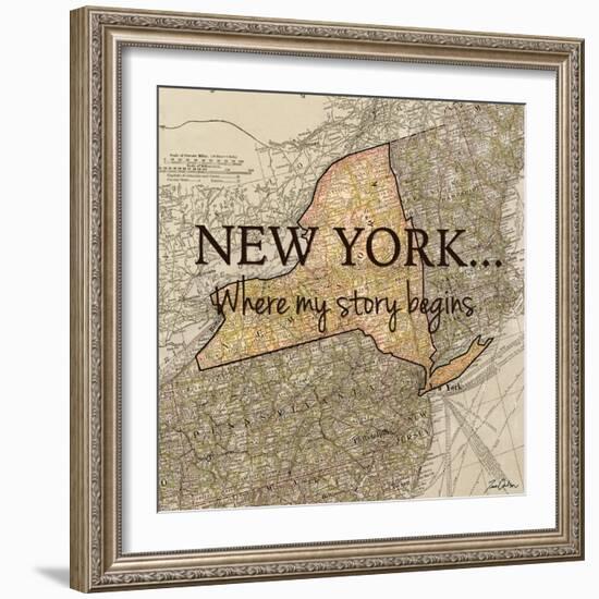 New York Story-Tina Carlson-Framed Art Print