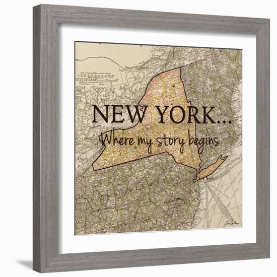 New York Story-Tina Carlson-Framed Art Print