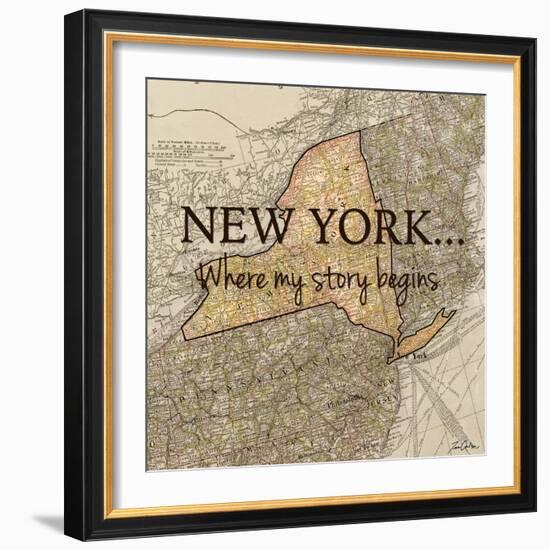 New York Story-Tina Carlson-Framed Art Print