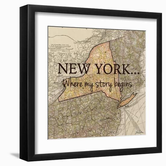 New York Story-Tina Carlson-Framed Art Print