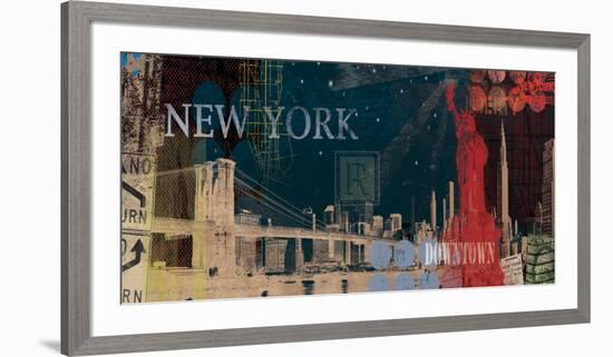 New York Streets-Tom Frazier-Framed Art Print