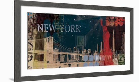 New York Streets-Tom Frazier-Framed Art Print