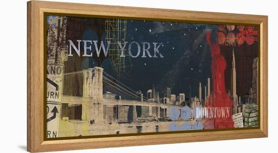 New York Streets-Tom Frazier-Framed Stretched Canvas