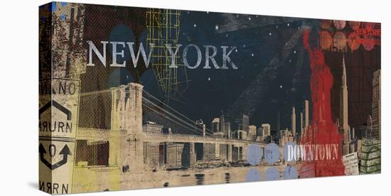 New York Streets-Tom Frazier-Framed Stretched Canvas