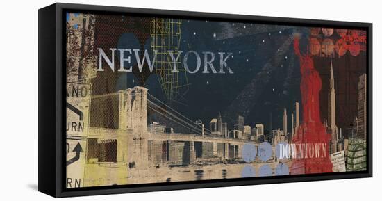New York Streets-Tom Frazier-Framed Stretched Canvas