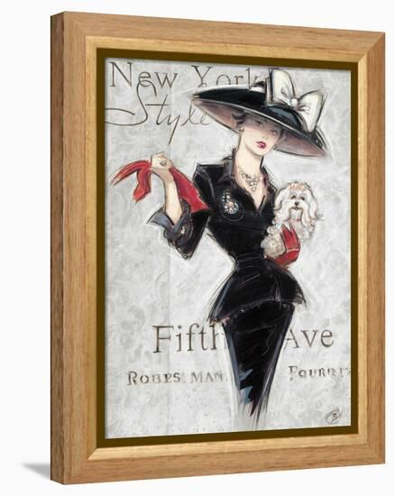 New York Style Lady-Chad Barrett-Framed Stretched Canvas