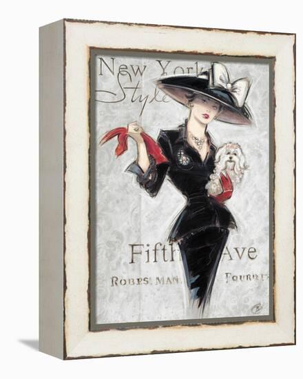 New York Style Lady-Chad Barrett-Framed Stretched Canvas