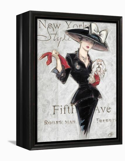 New York Style Lady-Chad Barrett-Framed Stretched Canvas