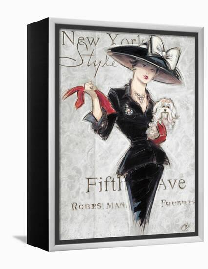 New York Style Lady-Chad Barrett-Framed Stretched Canvas