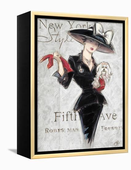 New York Style Lady-Chad Barrett-Framed Stretched Canvas