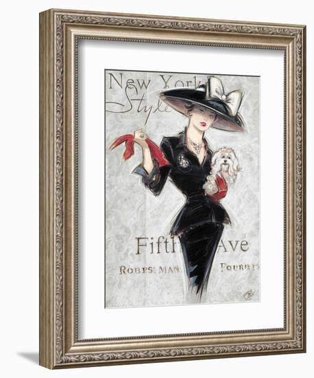 New York Style Lady-Chad Barrett-Framed Art Print