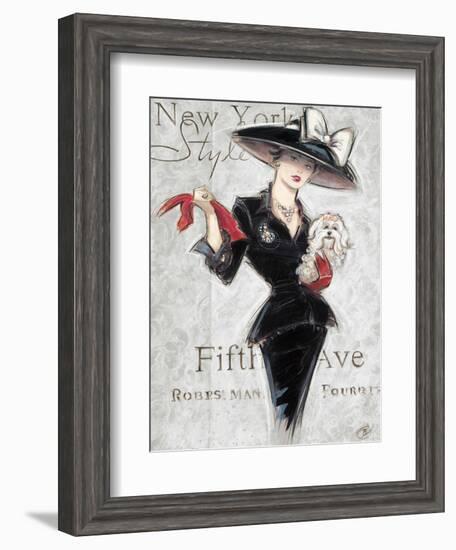 New York Style Lady-Chad Barrett-Framed Art Print