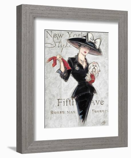 New York Style Lady-Chad Barrett-Framed Art Print