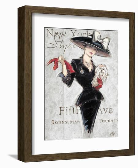 New York Style Lady-Chad Barrett-Framed Art Print