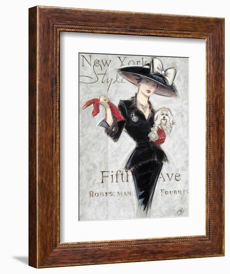 New York Style Lady-Chad Barrett-Framed Art Print