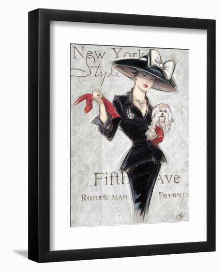 New York Style Lady-Chad Barrett-Framed Art Print