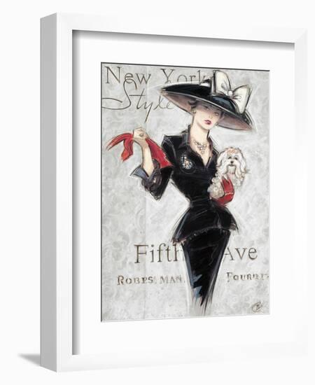 New York Style Lady-Chad Barrett-Framed Art Print