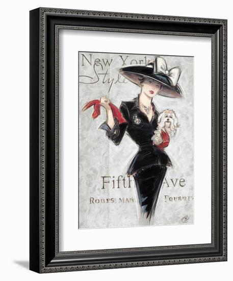 New York Style Lady-Chad Barrett-Framed Art Print