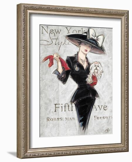 New York Style Lady-Chad Barrett-Framed Art Print