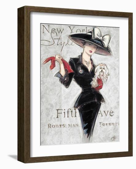 New York Style Lady-Chad Barrett-Framed Art Print