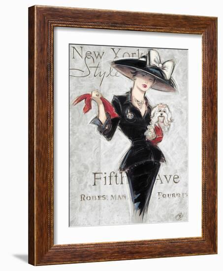 New York Style Lady-Chad Barrett-Framed Art Print