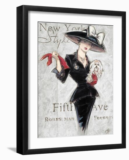 New York Style Lady-Chad Barrett-Framed Art Print