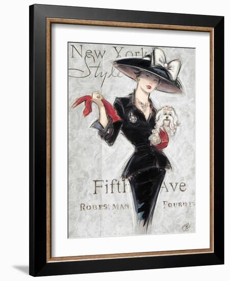 New York Style Lady-Chad Barrett-Framed Art Print