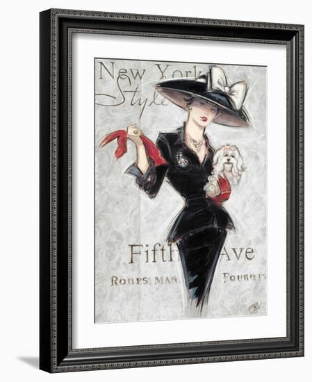 New York Style Lady-Chad Barrett-Framed Art Print