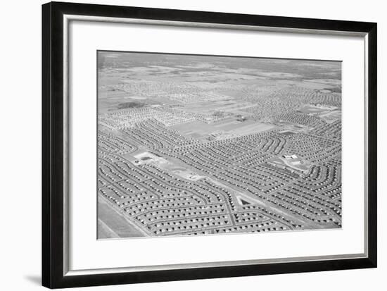 New York Suburb of Levittown-null-Framed Photographic Print