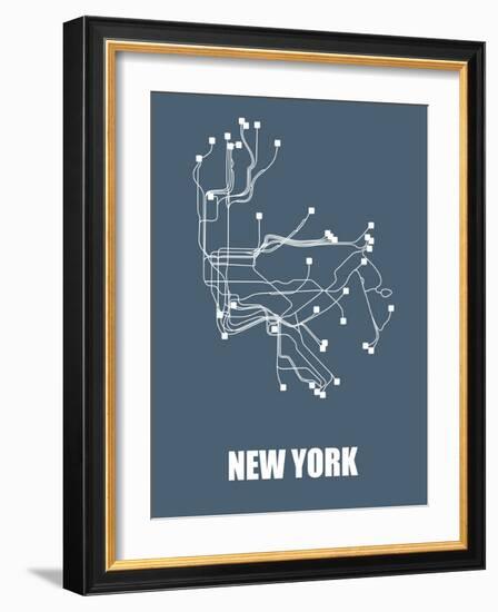 New York Subway Map-null-Framed Art Print