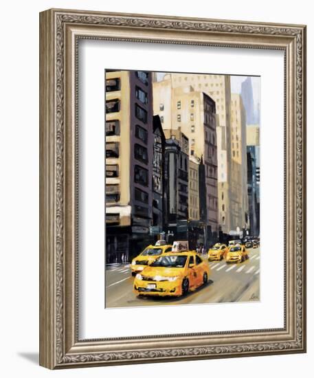 New York Taxi 1-Robert Seguin-Framed Art Print