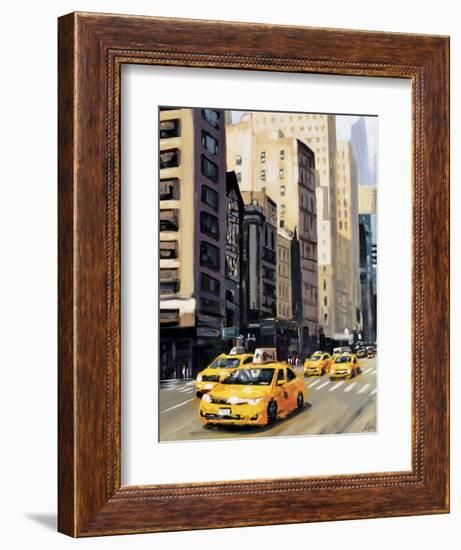 New York Taxi 1-Robert Seguin-Framed Art Print