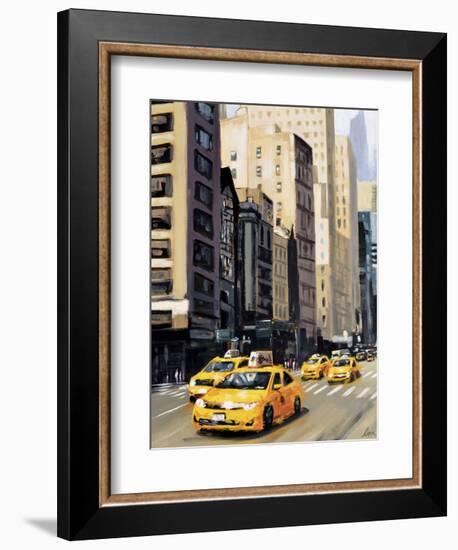 New York Taxi 1-Robert Seguin-Framed Art Print