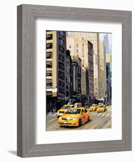 New York Taxi 1-Robert Seguin-Framed Art Print