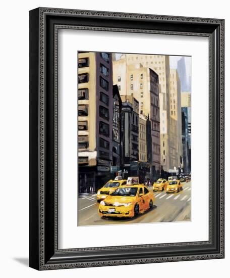 New York Taxi 1-Robert Seguin-Framed Art Print