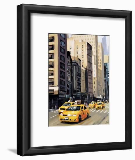 New York Taxi 1-Robert Seguin-Framed Art Print