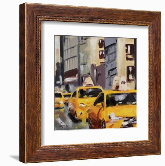 New York Taxi 6-Robert Seguin-Framed Art Print