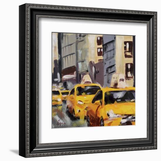 New York Taxi 6-Robert Seguin-Framed Art Print